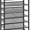 HOOBRO 8-Tier Shoe Rack, Large Capacity Shoe Storage Organizer for 21-28 Pairs, Industrial Metal Shoe Shelf, BF18XJ01