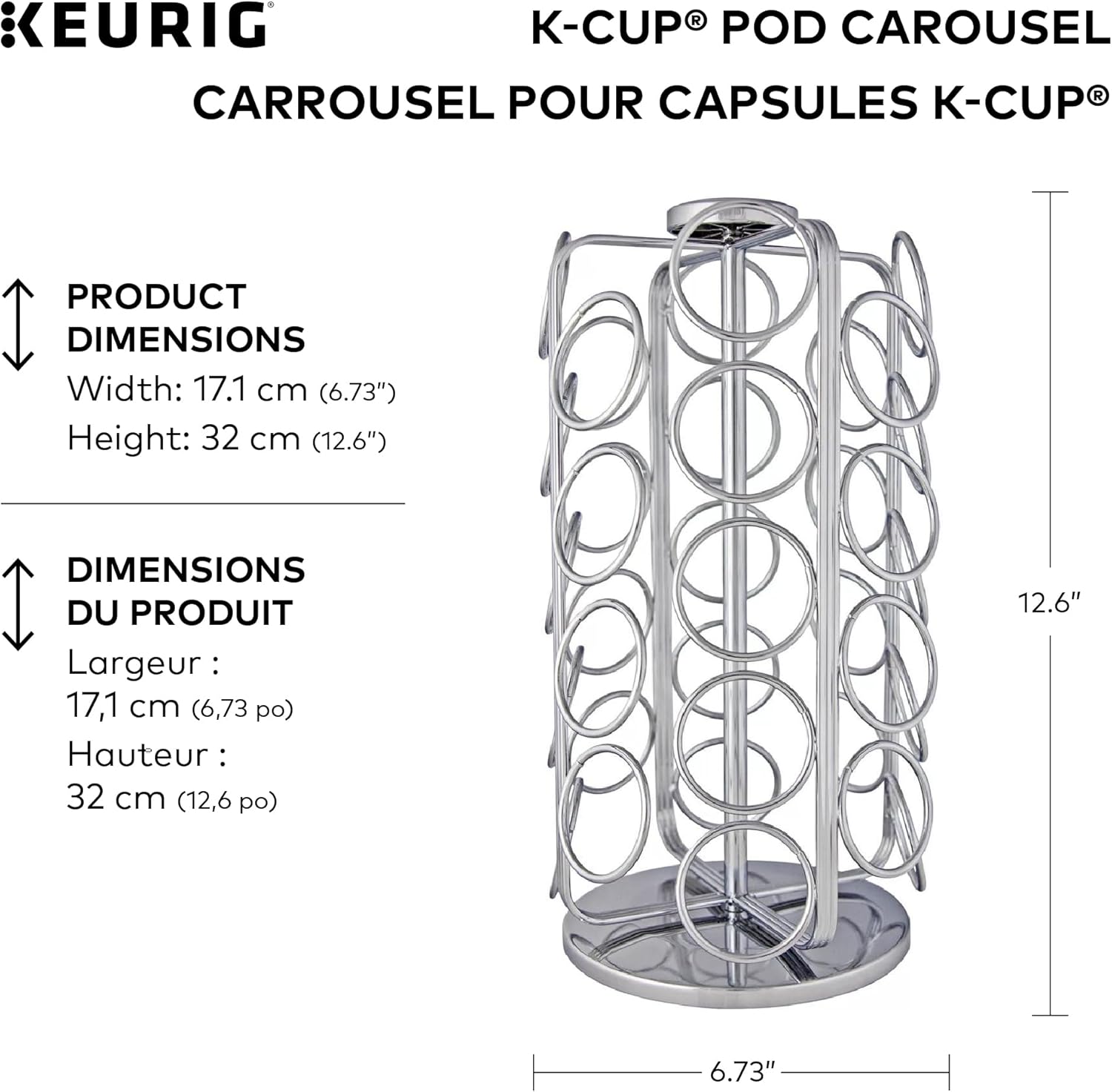 Keurig K-Cup Pod Carousel - 36-Pod Rotating Storage