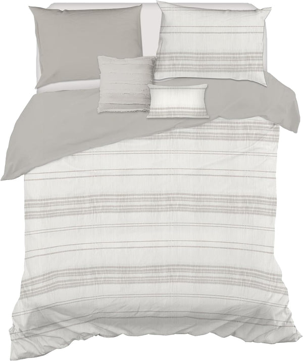 5-Piece Jacquard Comforter Set, Double/Queen, Linden