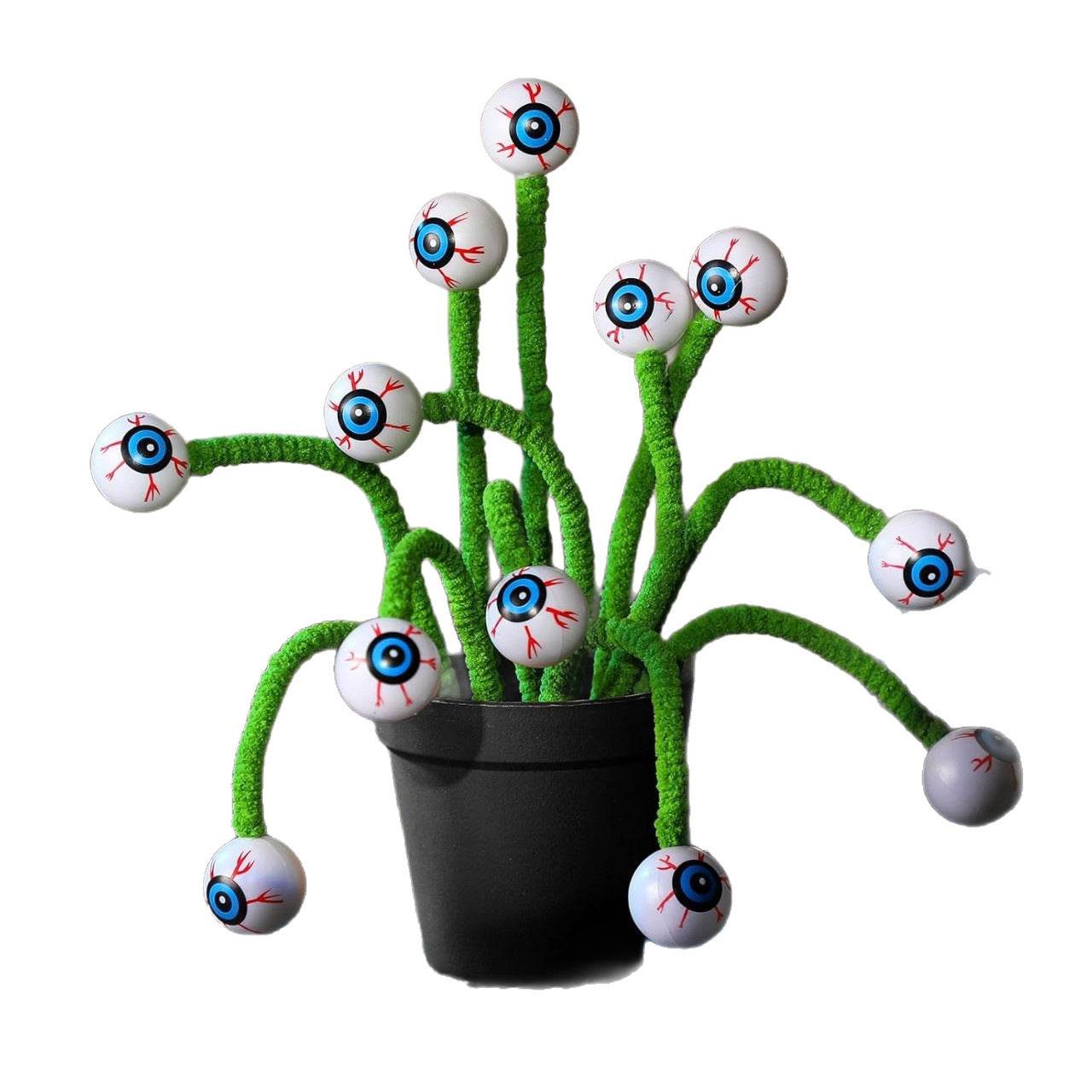 Halloween Three-dimensional Eye Beads Twig Cutting Bouquet Creative Funny Decoration 