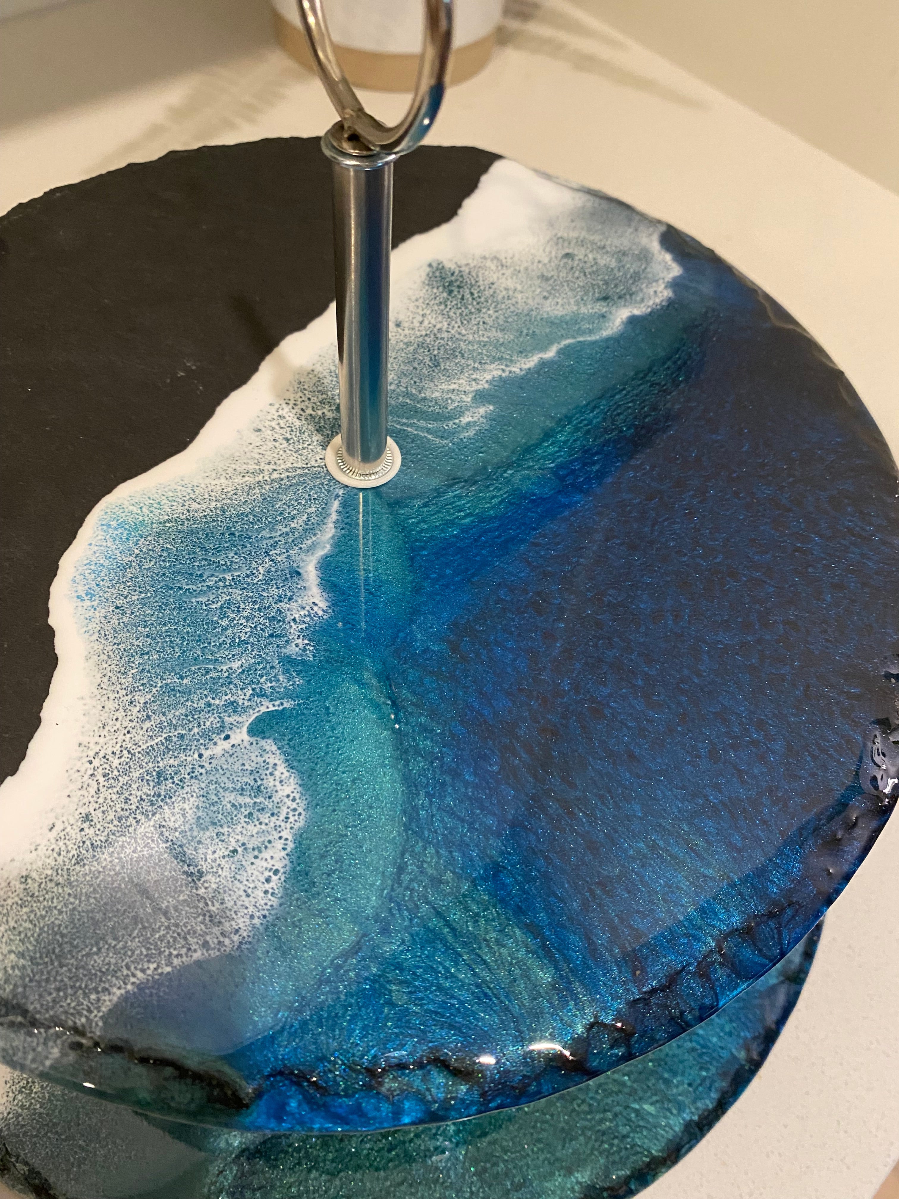 Slate Tiered Serving Platter 