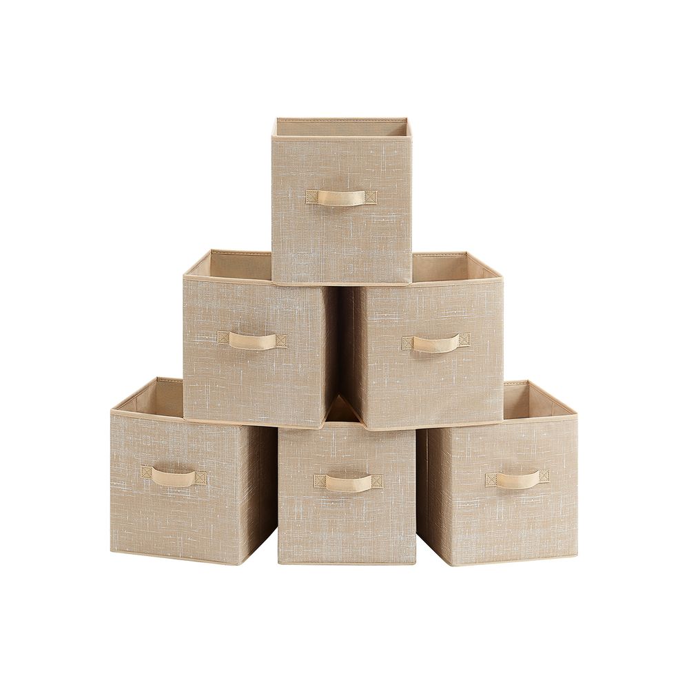 SONGMICS Non-Woven Fabric Storage Cubes with Double Handles 