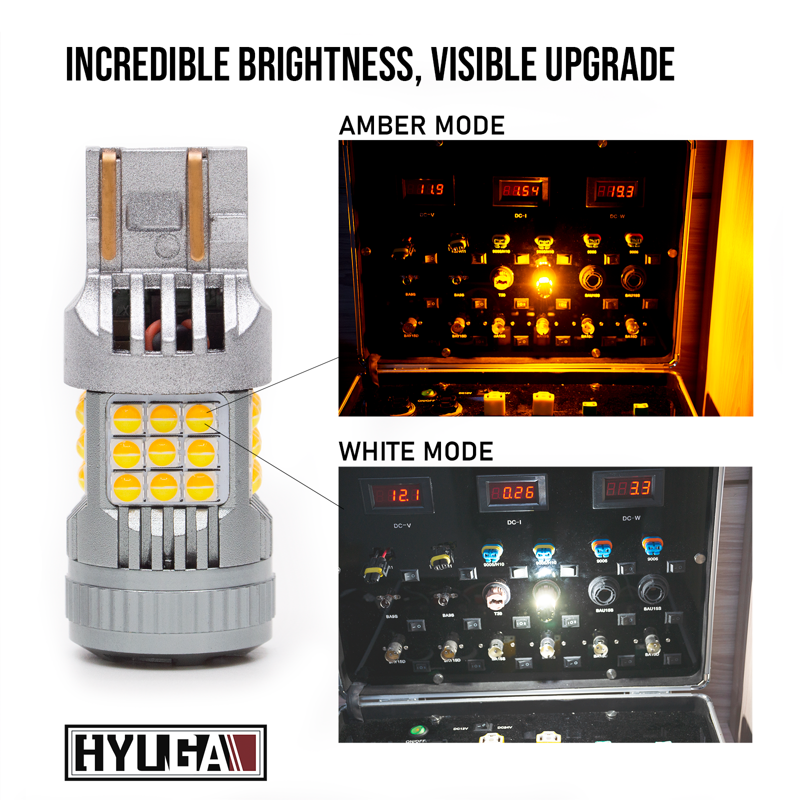 LED Switchback White / Amber Auto LED Bulb T20 7443 7444 36SMD Turn Signal Daytime Running Light DRL Parking Light (1 Pair) 