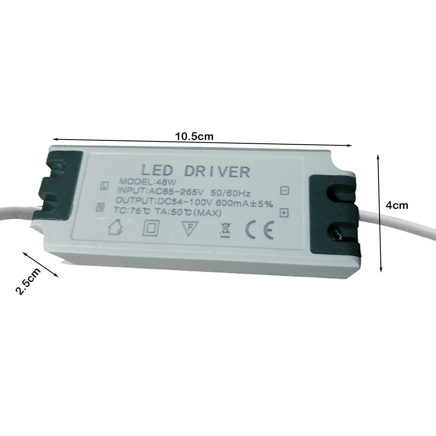 Constant Current 600mA High Power DC Connector Power Supply LED Ceiling light~1595