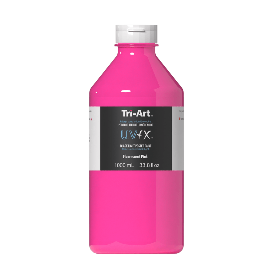 UVFX Black Light Poster Paint - Fluorescent Pink 