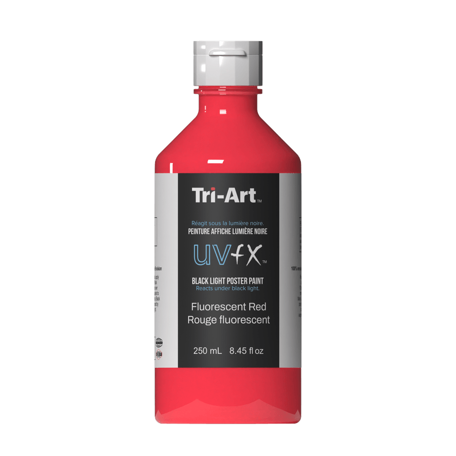 UVFX Black Light Poster Paint - Fluorescent Red 