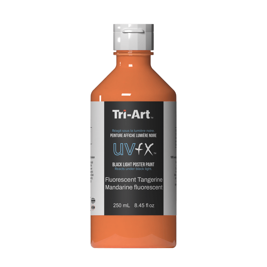 UVFX Black Light Poster Paint - Fluorescent Tangerine 