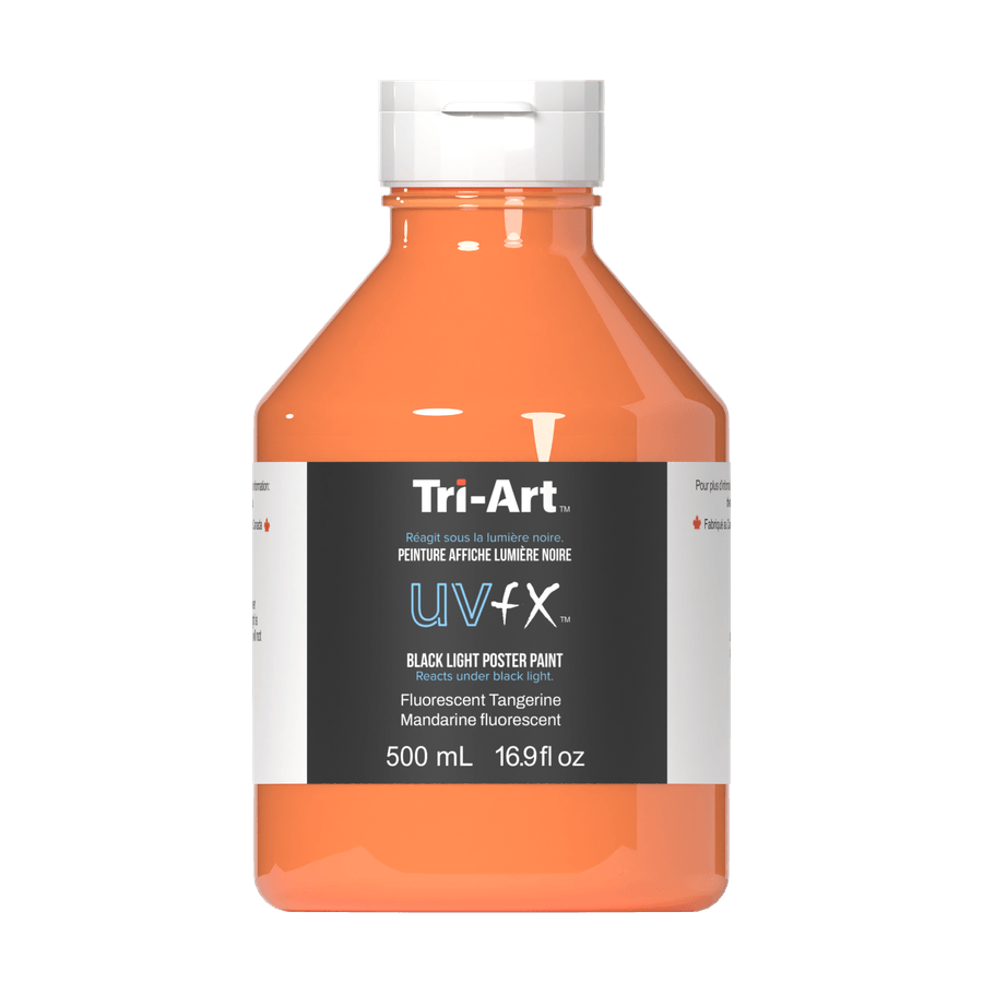 UVFX Black Light Poster Paint - Fluorescent Tangerine 