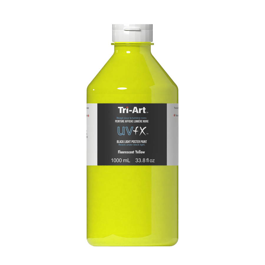 UVFX Black Light Poster Paint - Fluorescent Yellow 