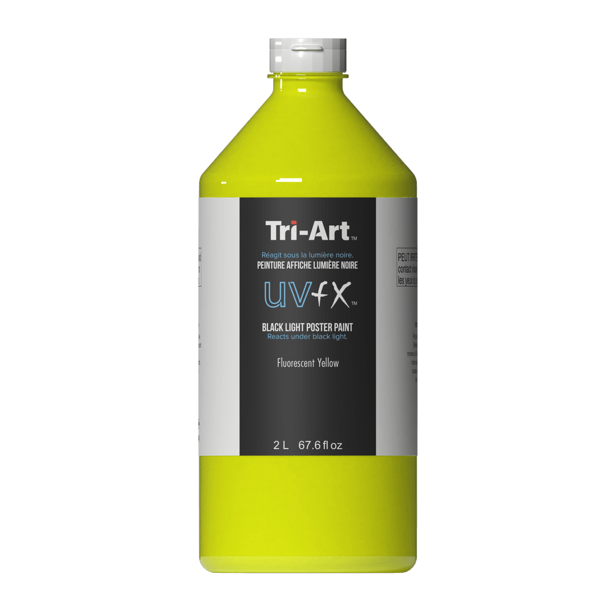 UVFX Black Light Poster Paint - Fluorescent Yellow 