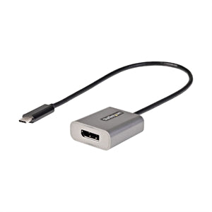 USB C to DisplayPort Adapter, 8K/4K 60Hz USB-C to DisplayPort 1.4 Adapter, DSC, USB Type-C to DP Video Converter, w/12" Cable 
