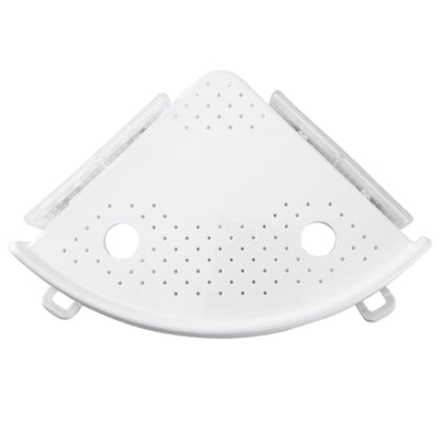 Bathroom Corner Storage Rack Triangular Shower Shelf Bath Wall Mount Rack Storage Holder Organizer No Drill Tool-Free 