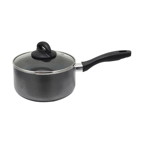 Oster Clairborne 2.5 Quart Aluminum Sauce Pan with Lid in Charcoal Grey - Free Shipping 