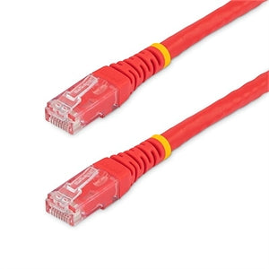 25ft CAT6 Ethernet Cable - Red Molded Gigabit - 100W PoE UTP 650MHz - Category 6 Patch Cord UL Certified Wiring/TIA