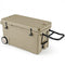 75 Quart Portable Hard Cooler with 6-Day Ice Retention and Wheels-Khaki