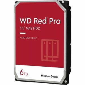 Western Digital Red Pro WD6005FFBX 6 TB Hard Drive - 3.5" Internal - SATA (SATA/600) - Conventional Magnetic Recording (CMR) Method 