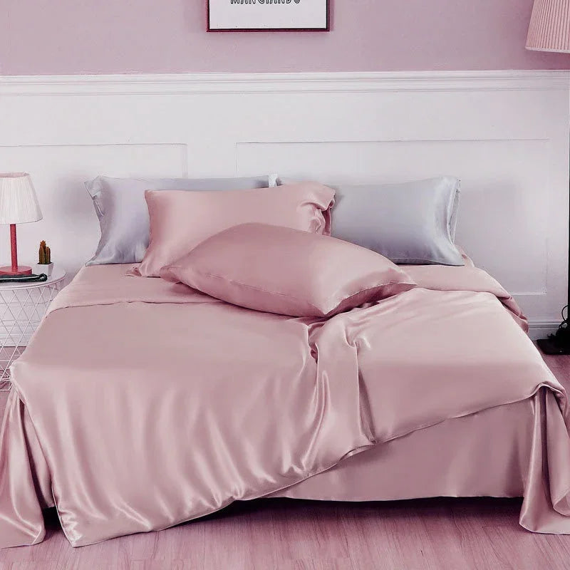 Double-sided Silk Bedding Duvet Cover 