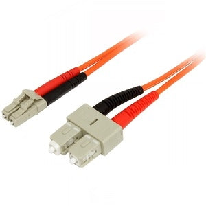 1m Fiber Optic Cable - Multimode Duplex 50/125 - LSZH Fiber Jumper Cord - LC/SC