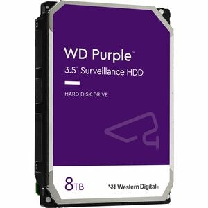 WD Purple WD85PURZ 8 TB Hard Drive - 3.5" Internal - SATA (SATA/600) - Conventional Magnetic Recording (CMR) Method 
