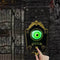 Halloween Animatronic Doorbell Decoration with Light-Up Eyeball, Sound & Motion Activated