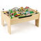 78 Pieces Wooden Train Set Activity Railway Playset for Kids Aged 18M+