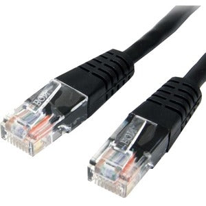 50 ft Black Molded Cat5e UTP Patch Cable 