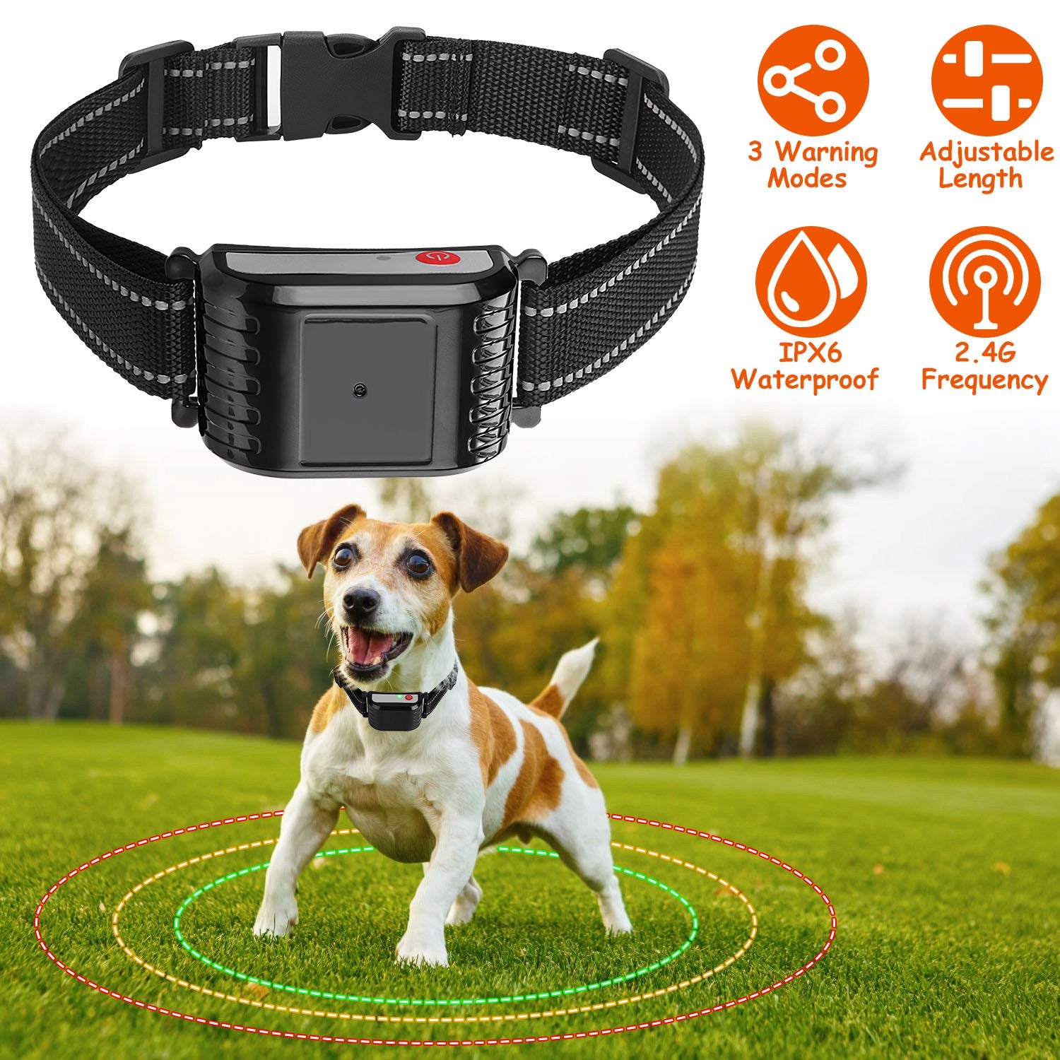 Dog Training Collar Receiver IPX6 Waterproof Shock Vibration Beep Mode Single Dog Receiver Without Remote For Small Medium Large Dogs