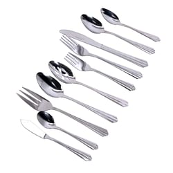 Gibson Home Classic Canberra 45 Piece Stainless Steel Flatware Set - Free Shipping 