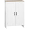 Modern Storage Cabinet with Doors and Adjustable Shelf for Kitchen, Living room, 23.6