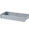 Outsunny 6 x 3 x 1ft Galvanized Raised Garden Bed, Reinforced Outdoor Planter Box with Open Bottom, Silver