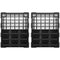 Plastic 39 Drawer Parts Organiser Wall Mount Storage Cabinet for Small Nuts Bolts Tool Set of 2 Black