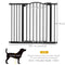 Extra Tall Dog Gate with Door, Pressure Fit, Auto Close, Double Locking for Doorways Hallways Stairs, 29