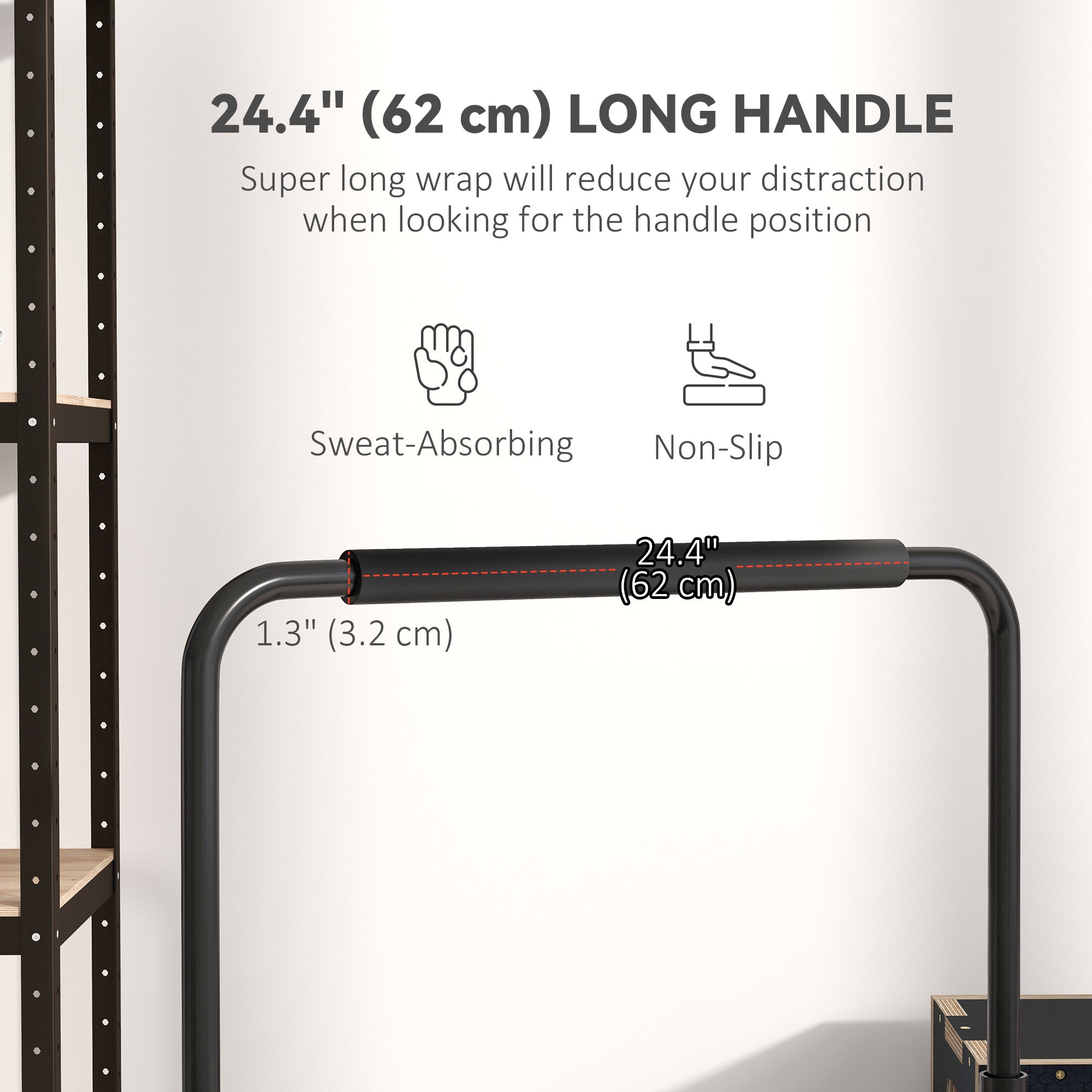 Soozier Push Up Bars, Adjustable Dip Station Parallel Bars with 4 Height Levels for Home Gym Fitness Workout 