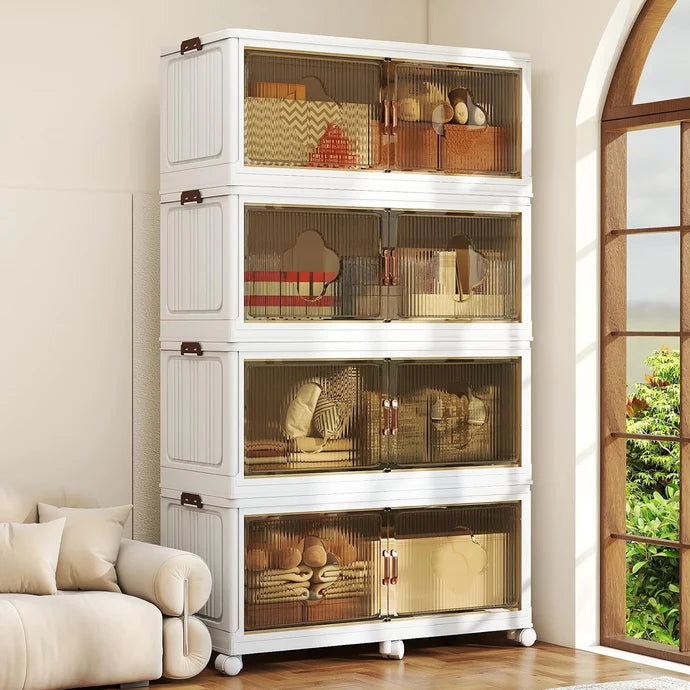 AECOJOY Super Large Foldable Storage Box with Lid