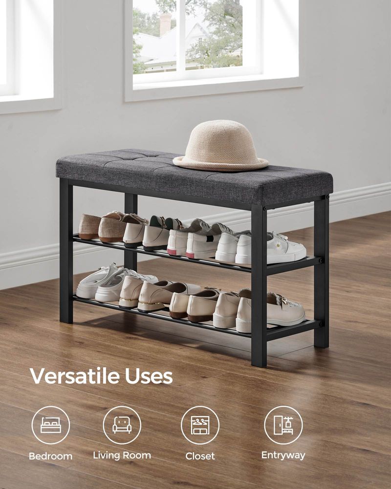 SONGMICS Shoe Bench with Cushion 