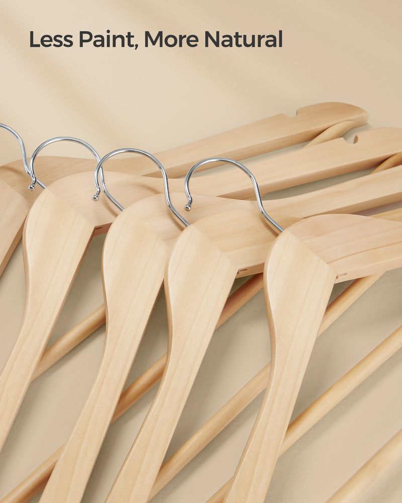 SONGMICS Wooden Coat Hangers 