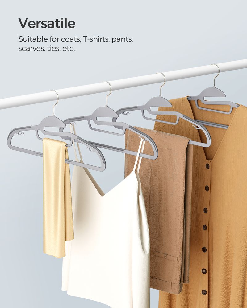 SONGMICS Heavy-Duty Plastic Suit Hangers 