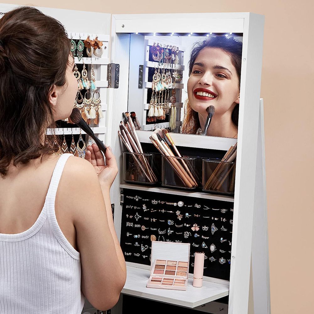SONGMICS Jewelry Organizers Cabinet with Mirror 
