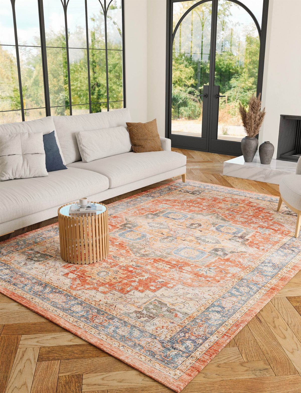 Rivka Terracota Ocean Rug 