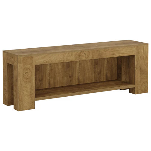 TV Stand 63" Entertainment Center with Open Shelves for Up to 75" TVs with Farmhouse Design and Storage Shelves Rustic Brown