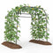 7.5 FT Tall Metal Garden Arch Trellis for Climbing Plants Outdoor-Black