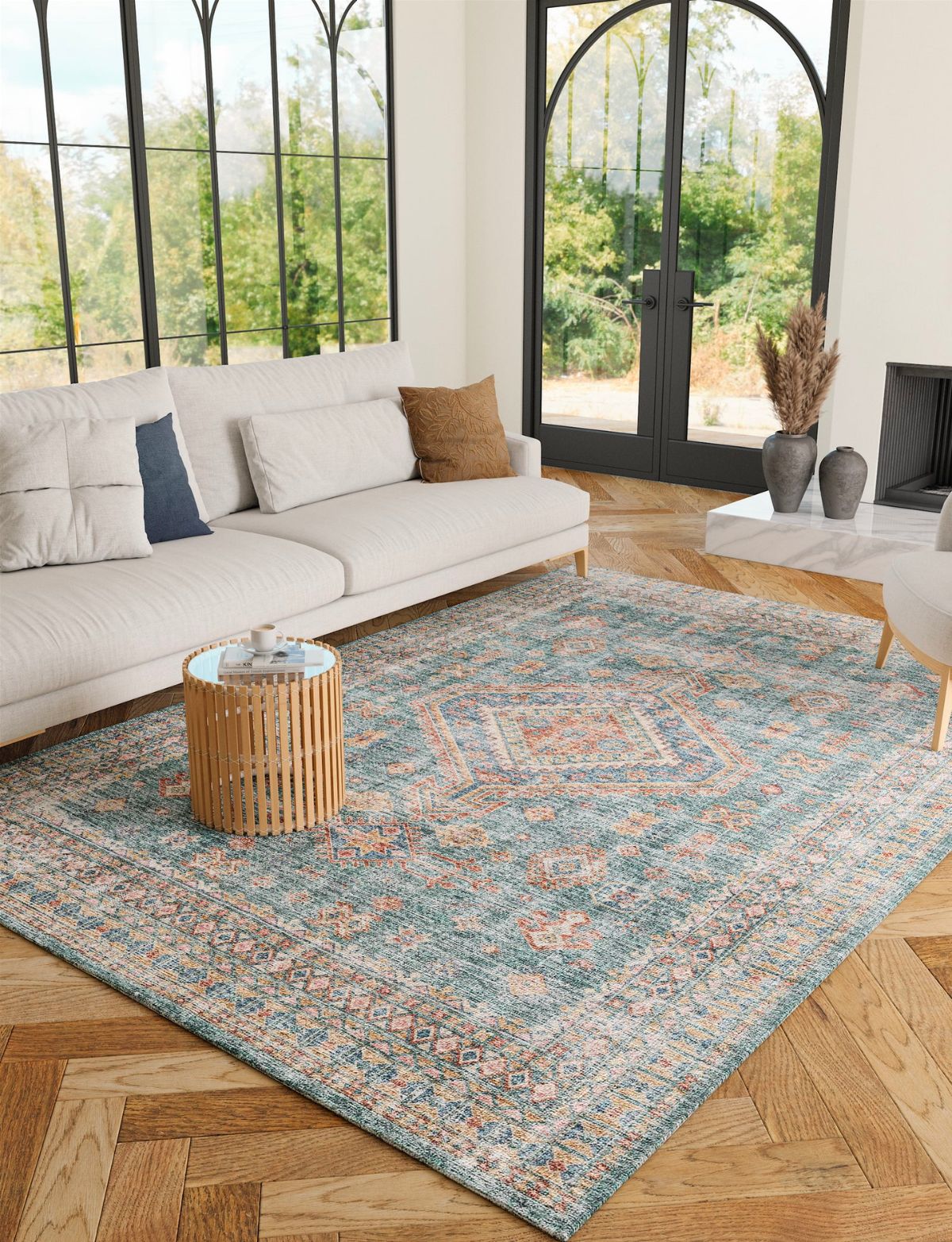 Abrama Green Rug 