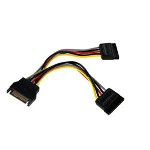6in SATA Power Y Splitter Cable Adapter - M/F 