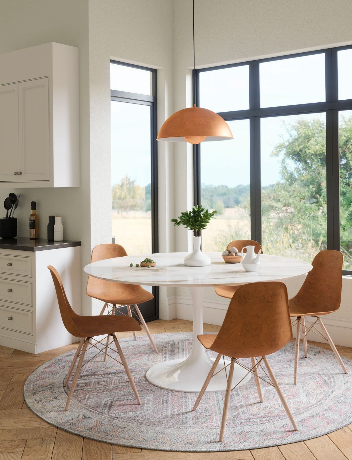 Alexa Silver Pink Purple Rug 