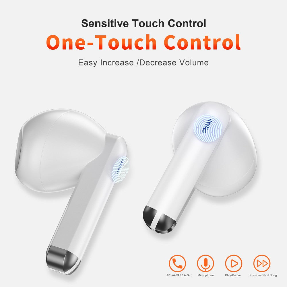 Écouteurs sans fil Bluetooth étanches IPX5 avec charge USB-C