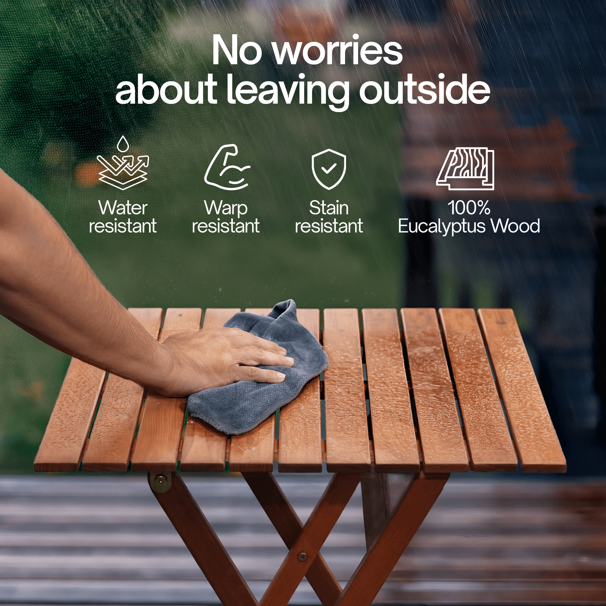 Foldable Bistro Table and Chairs Set 