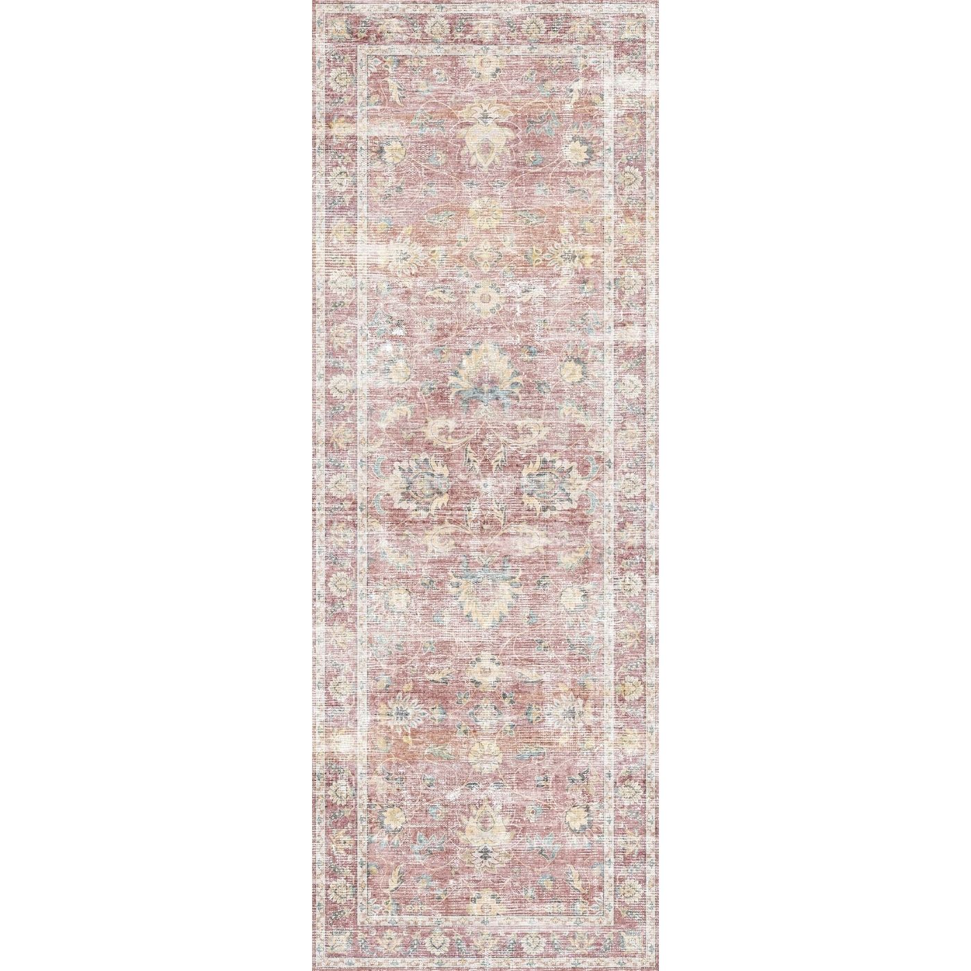 Elyse Pink Yellow Rug 