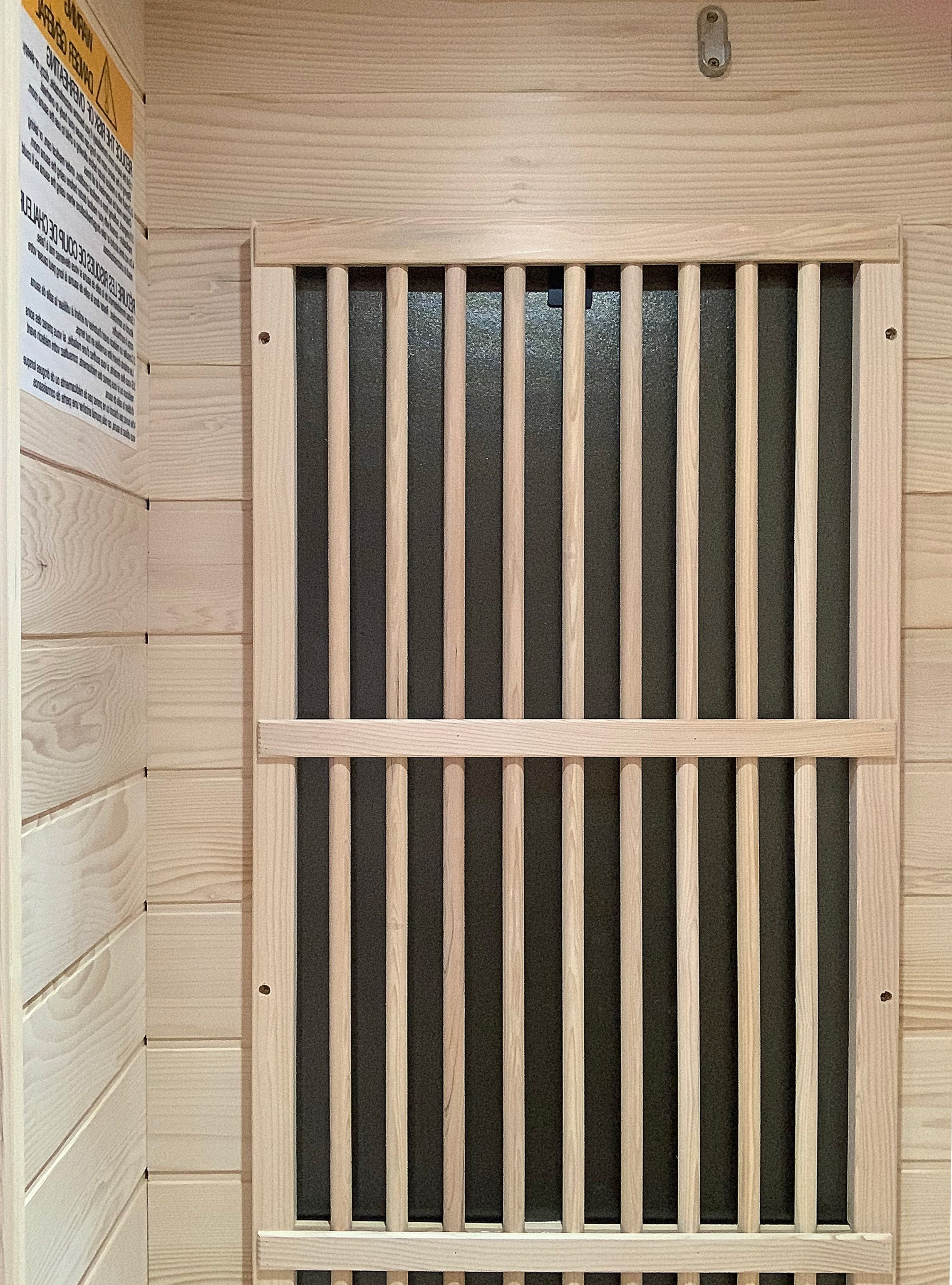 Blisspod | Vienna | Far Infrared Sauna | Canadian Hemlock Very Low EMF | 72.8"H x 35.4"W x 25.6"D | 1 Person 