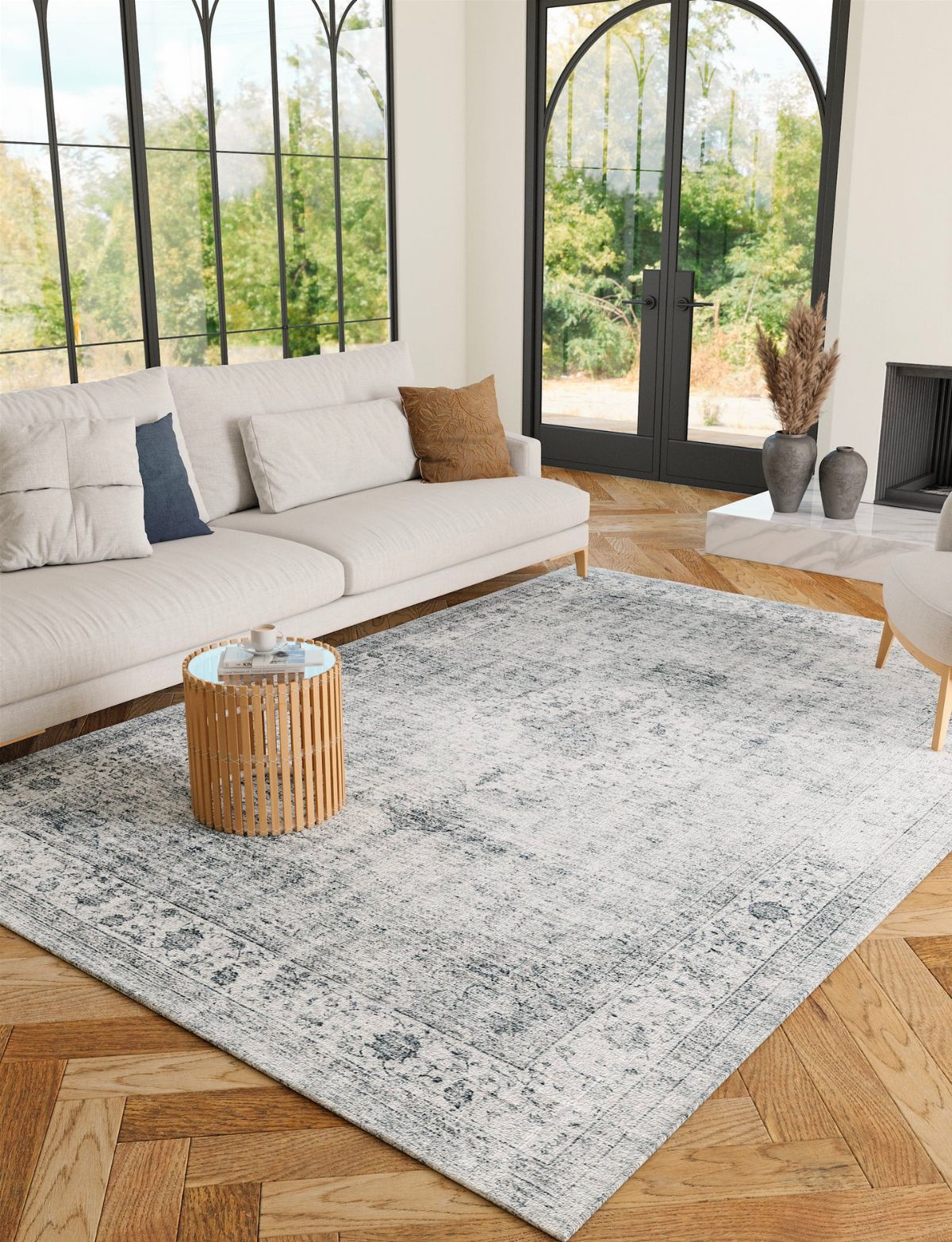 Kinsley Silver Grey Rug 