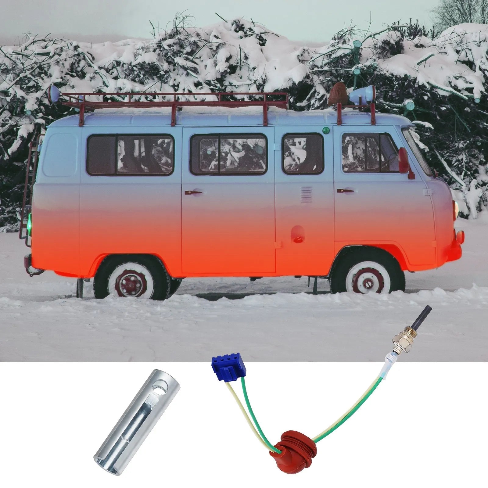 VEVOR Diesel Heater Glow Plug Kit, Ceramic Glow Plug Repair Kit with Removal Fitting Tool, Diesel Heater Rebuild Kit for 2KW/5KW/8KW Air Diesel Parking Heater Replacement 